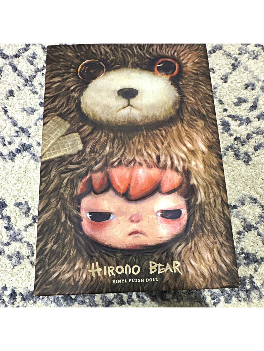 POP MART Hirono Bear Vinyl Plush Doll Brown/Beige Small 6-14" 2024 Boxed